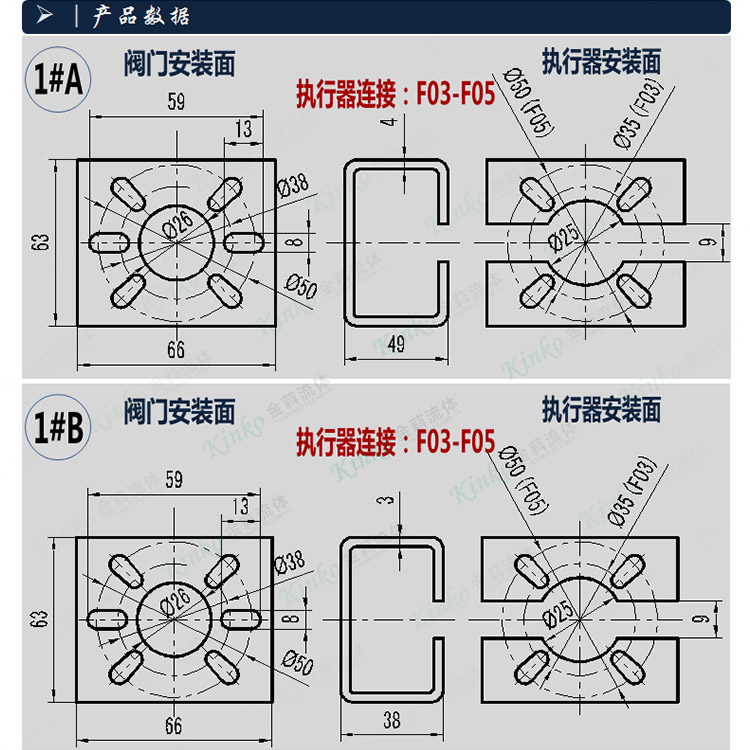 Stainless steel bracket - Open type