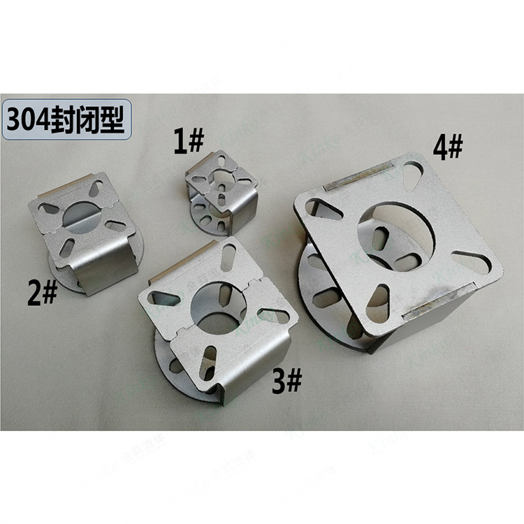 Stainless steel support - Enclosed type